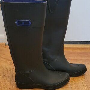 Tommy Hilfiger Rain Boots, Black, Size 8